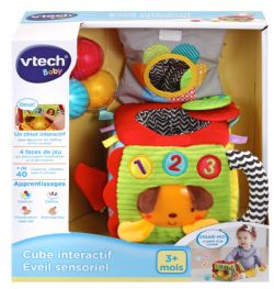 VTECH - CUBE INTERACTIF ÉVEIL SENSORIEL